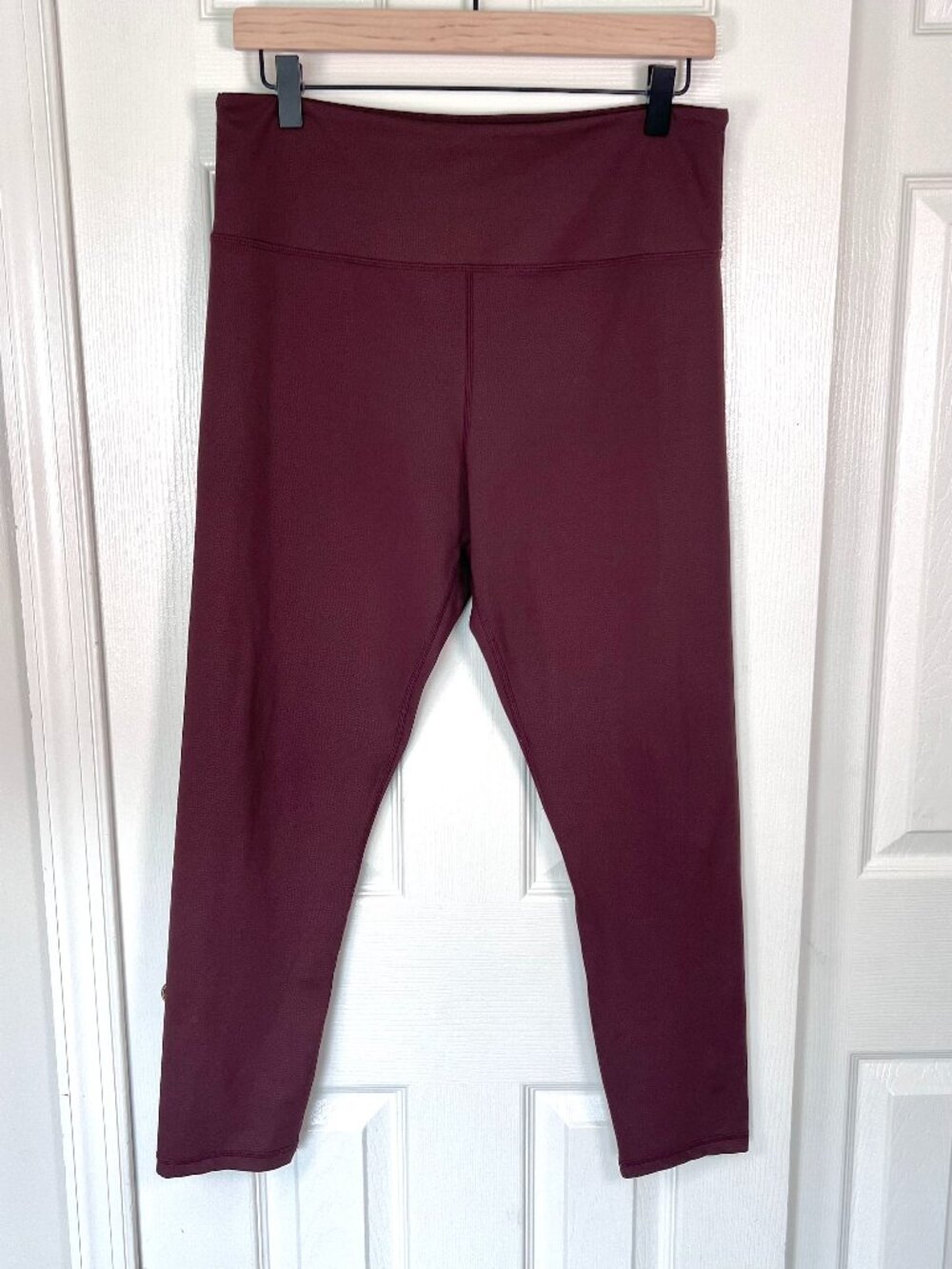Zoya Active Textured 7/8 Leggings Maroon Size 14-16